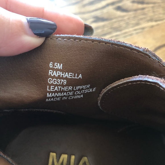 MIA Raphaella Wedge Booties Rust Brown - Picture 5 of 5